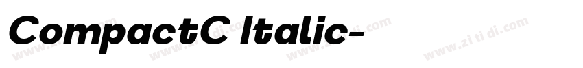 CompactC Italic字体转换